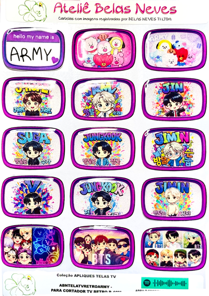 Apliques RESINADOS ABNTELASTVRETRO - TV RETRO