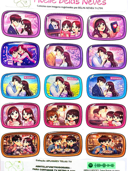 Apliques RESINADOS ABNTELASTVRETRO - TV RETRO