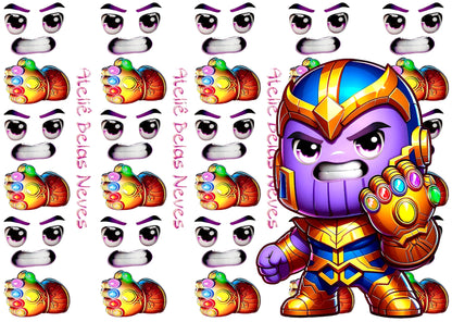 KIT RESINADOS Rostos e elementos THANOS ABNTHANOSKIT