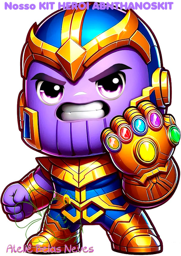 KIT RESINADOS Rostos e elementos THANOS ABNTHANOSKIT
