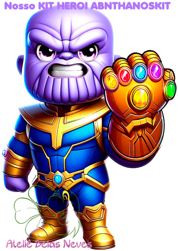 KIT RESINADOS Rostos e elementos THANOS ABNTHANOSKIT