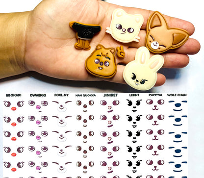 Rostos RESINADOS ABNPSTRAYKIDSROSTOSMASCOTES - MASCOTES SKZOO