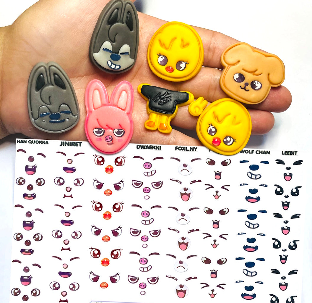 Rostos RESINADOS ABNPSTRAYKIDSROSTOSMASCOTES - MASCOTES SKZOO