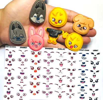 Rostos RESINADOS ABNPSTRAYKIDSROSTOSMASCOTES - MASCOTES SKZOO