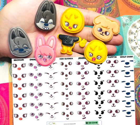 Rostos RESINADOS ABNPSTRAYKIDSROSTOSMASCOTES - MASCOTES SKZOO